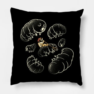 Water Bear Tardigrade Micro Cosmos by Tobe Fonseca Pillow