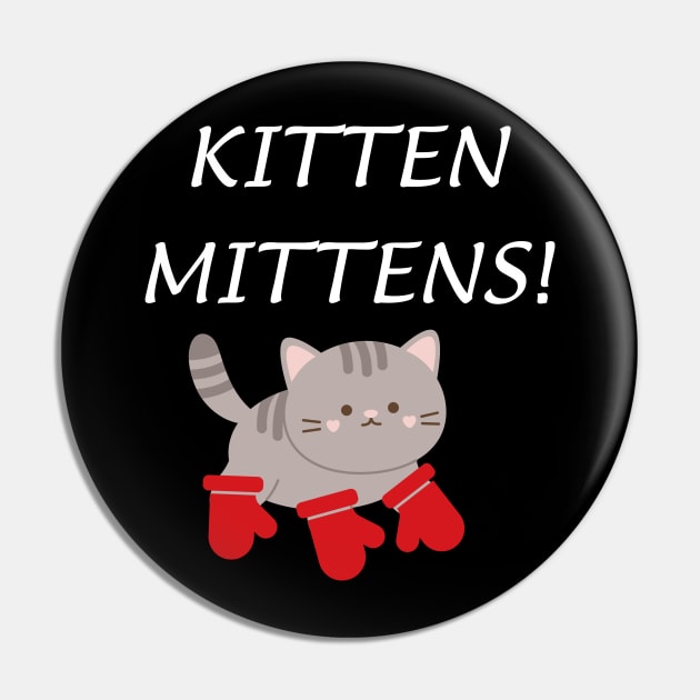 Kitten Mittens Pin by Spatski