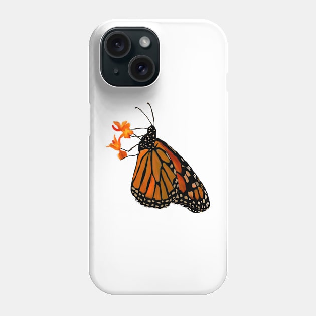 Monarch Butterfly Phone Case by KatieMorrisArt