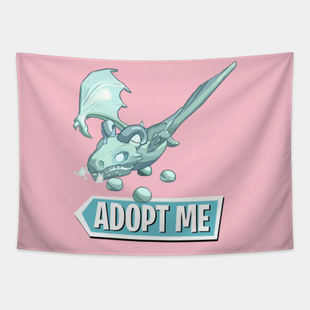 Frost Dragon Adopt Me Leah Ashe Tapestry Teepublic - roblox adopt me frost dragon picture