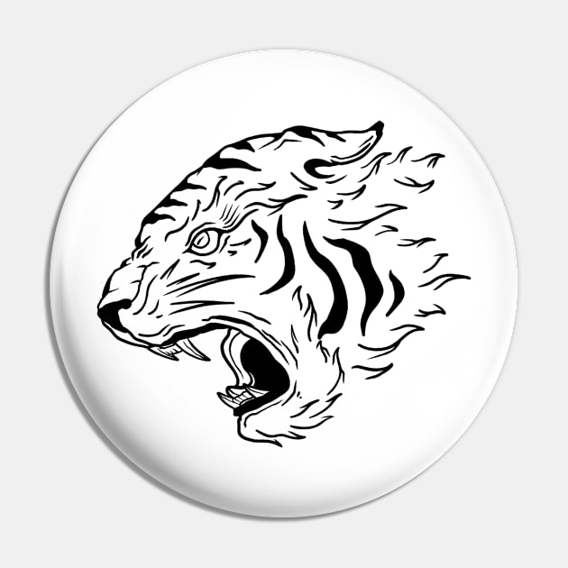 Japanese Tiger Pin by underhaze