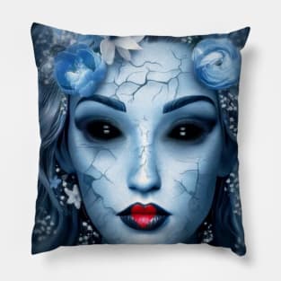 Blue Succubus Ghoul Pillow