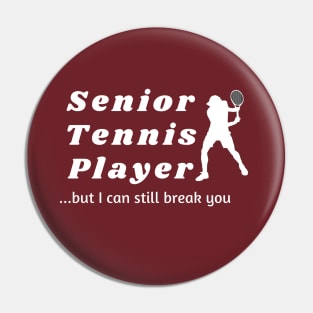 Senior tennis player Pin