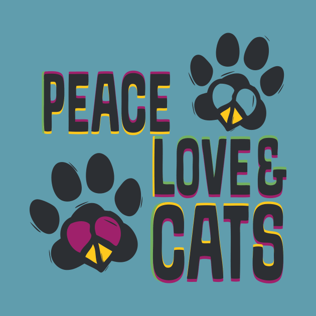 Peace Love Cats by RepubliRock