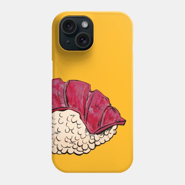 Tuna Sushi Phone Case by minniemorrisart