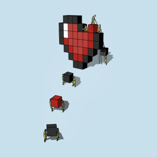 Pixel heart. T-Shirt