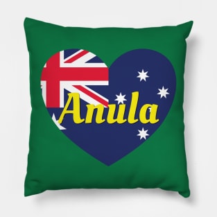 Anula NT Australia Australian Flag Heart Pillow