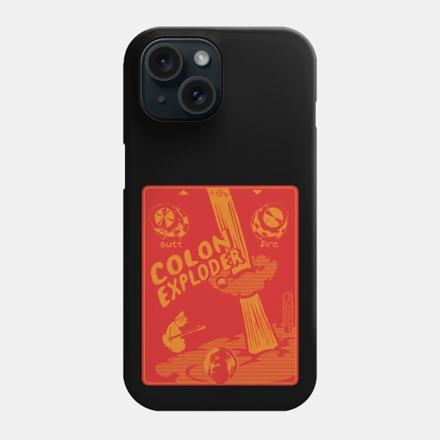 Colon Exploder - Black Phone Case by RyanJGillComics