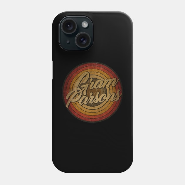 arjunthemaniac,circle vintage retro faded Gram Parsons Phone Case by arjunthemaniac