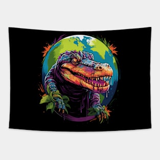 Alligator Earth Day Tapestry