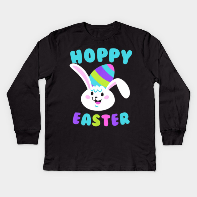 Happy Easter Funny Cute Holiday Women Long Sleeve T-Shirt Gift Hoppy Easter