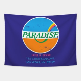 Retro Vintage Paradise Casino and Hotel Las Vegas Tapestry