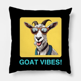 Goat Vibes | Goat Pun Pillow