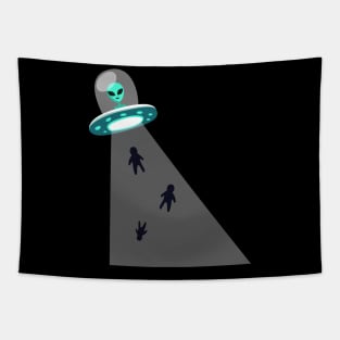 UFO Alien Abduction Tapestry