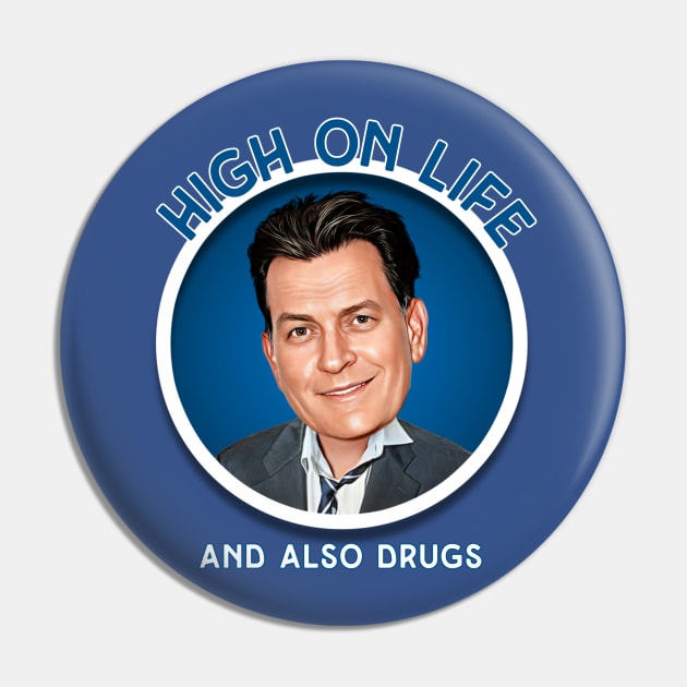 Charlie Sheen Pin by Zbornak Designs