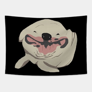 Goofy looking cute dog Tapestry