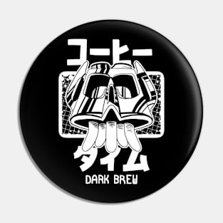 Dark Brew Robot: Coffee Time Pin