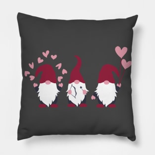 Gnomes Love Heart Gift for Valentine Pillow