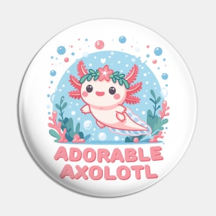 Adorable Axolotl: Aquatic Cuteness Pin