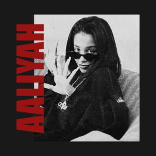 Aaliyah // Retro Aesthetic Fan Art // 80s T-Shirt