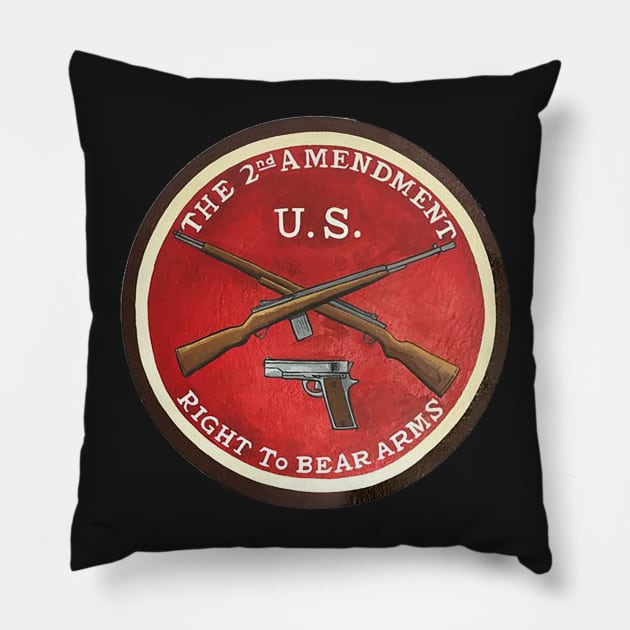 2nd Amendment Right to Bear Arms Pillow by  The best hard hat stickers 