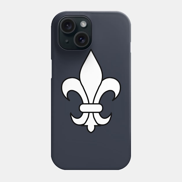 fleur de lis (white) Phone Case by PabloDeChenez