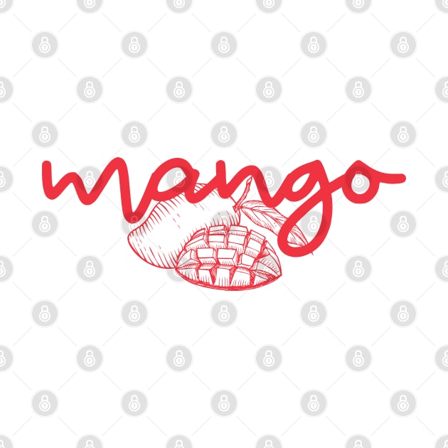 mango - Thai red - Flag color - with sketch by habibitravels