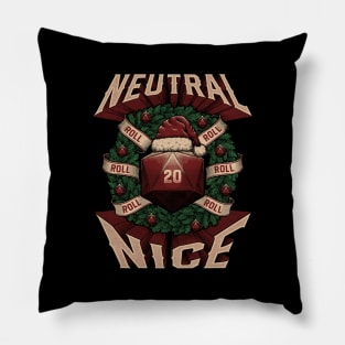 RPG - Christmas Alignment - Neutral Nice Pillow