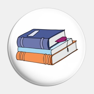 Stack of Books Pin