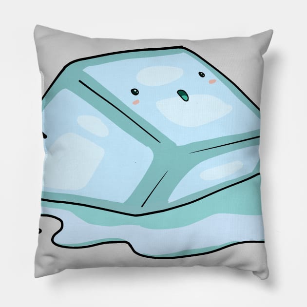 Its Never Too Cold For Ice Cube Pillow by FamiLane