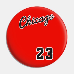 CLASSIC - Chicago Basketball Vintage/worn out Look Pin