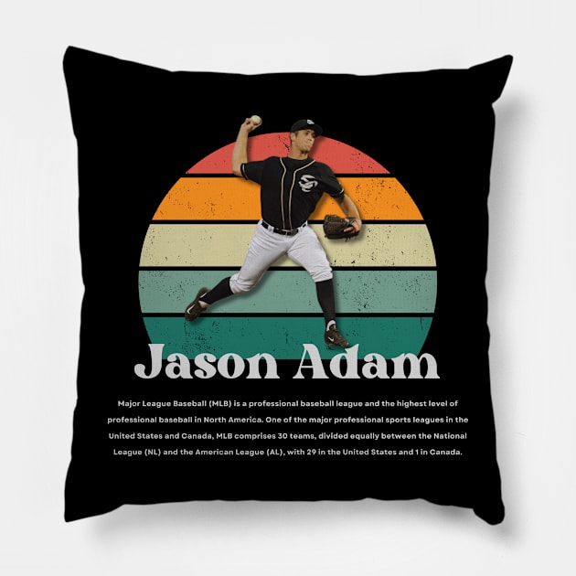 Jason Adam Vintage Vol 01 Pillow by Gojes Art