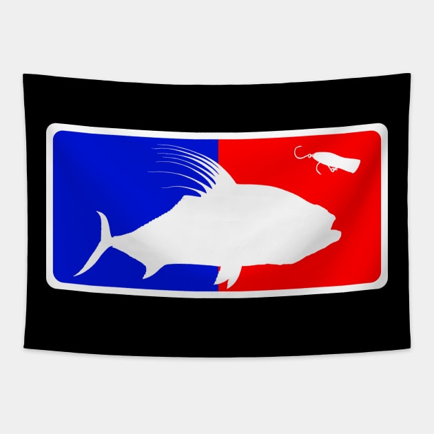 Roosterfish logo Tapestry by Art by Paul