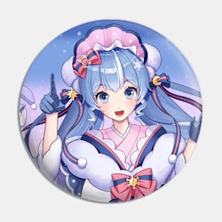 Snow Miku 2023 Out of the Window Pin