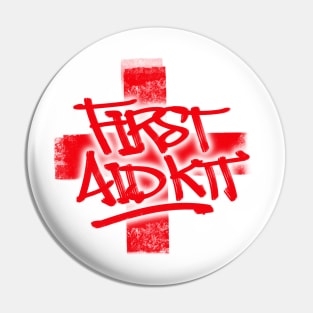 FIRST AID KIT - Utility Sticker In Graffiti Style Pin