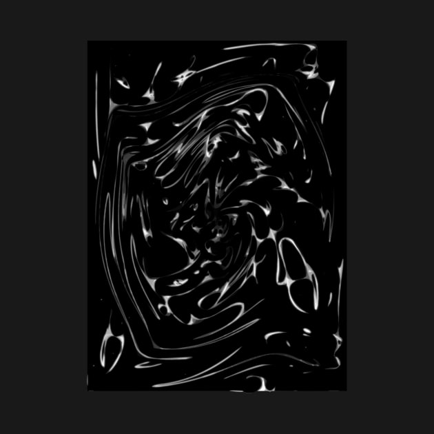 Doodles Abstract Black White Spacy Star by SpieklyArt