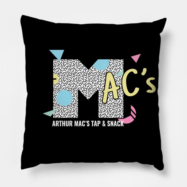 Arthur MAC's 90s TV Black Shirt Pillow by ArthurMacs