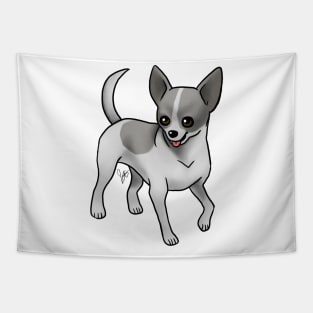 Dog - Chihuahua - Short Haired - Black and White Tapestry