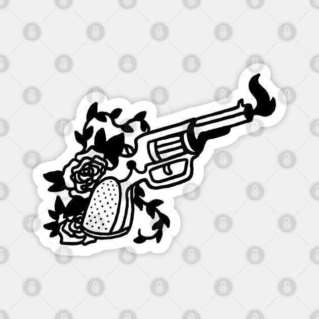 Bang Bang Roses Magnet by LadyMorgan