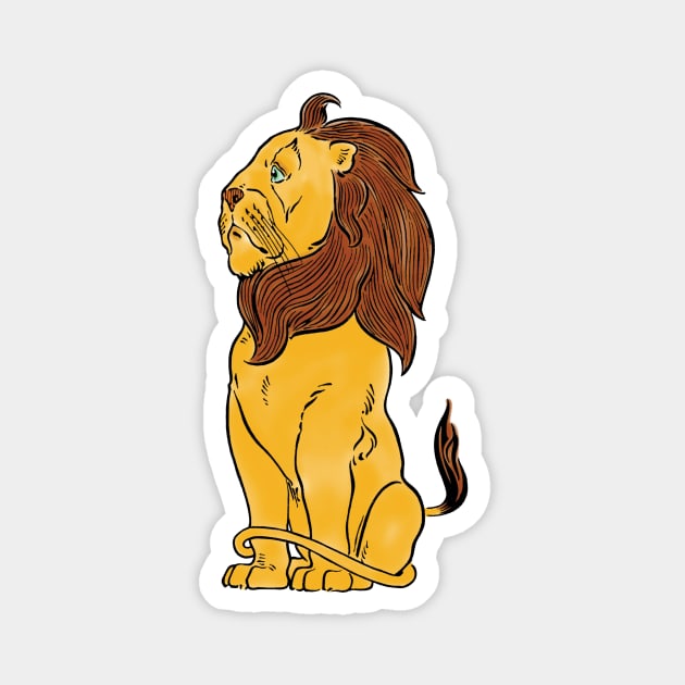 Vintage Lion from the Wizard of Oz Magnet by MasterpieceCafe