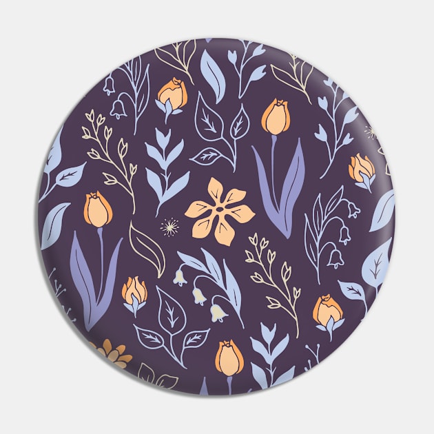 Spring tulips floral pattern Pin by ziryna