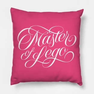 Master of Lego (white) Pillow