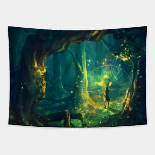 Spark of Fireflies Tapestry