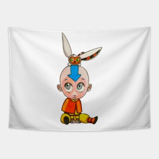 Cute Aang & Momo Tapestry