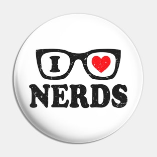 I Love Nerds Pin