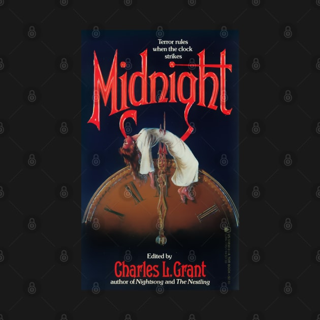 Midnight 1980s book cover by Psychosis Media