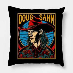 Doug Sahm \/\ Original Retro Fan Design Pillow