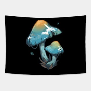 Elegant Blue Webcap mushroom Tapestry