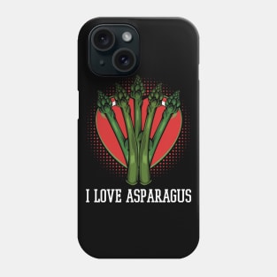 Asparagus - I Love Asparagus - Vegan Statement Quote Phone Case