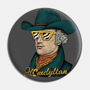 Howdylton - Alexander Hamilton in a Cowboy Hat Pin